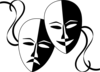 Drama Masks Dsf Clip Art At Clker Com   Vector Clip Art Online