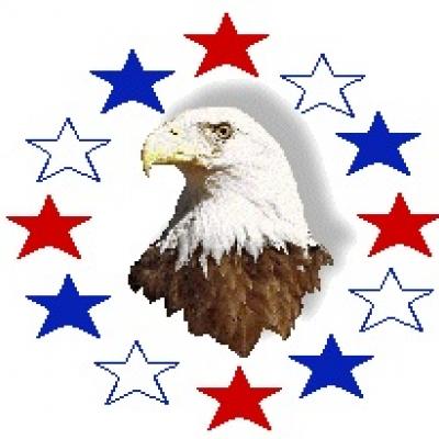 Eagle And Stars Clipart  Patriotic Clipart