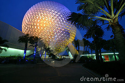 Epcot Center At Night Editorial Photo   Image  12657996