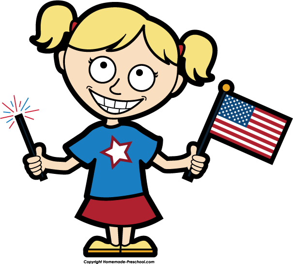 Home Free Clipart American Flags Clipart American Girl Flag