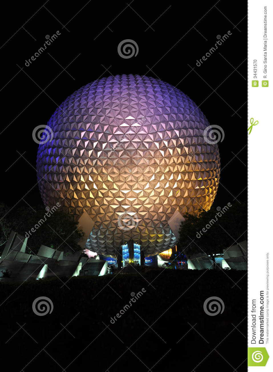 Orlando Florida   June 06 2012  Disney S Epcot Center Sphere 