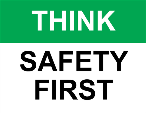 Think   Safety First Label   Label Templates   Warning Labels   Ol175