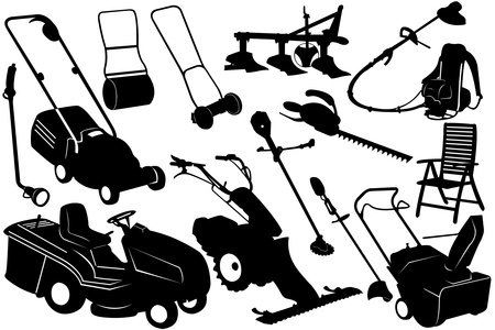 Tools And Equipment Garden Stock Vector Clipart Illustration Of