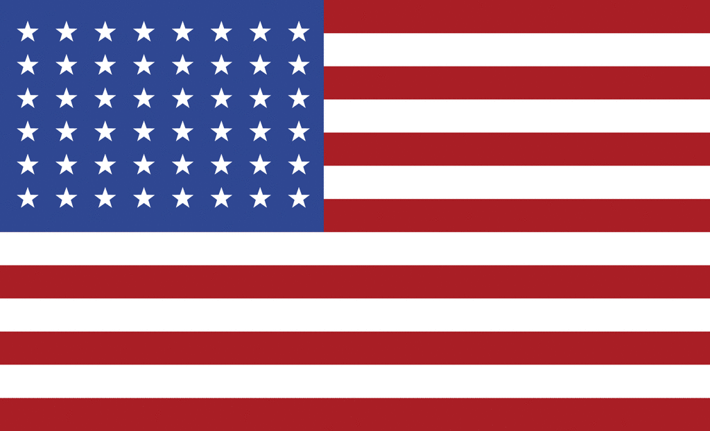 48 Star United States Flag 1912   Clipart Etc