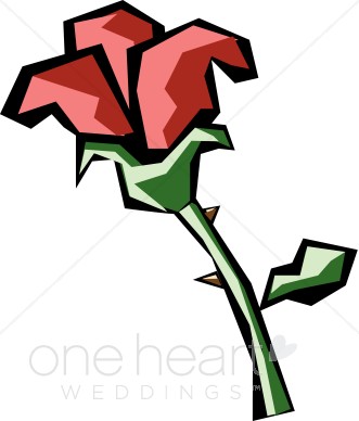Cartoon Roses With Thorns Cartoon Rose Clipart