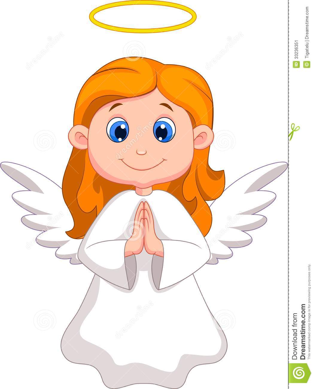 Cute Angel Cartoon Stock Image   Image  33236351