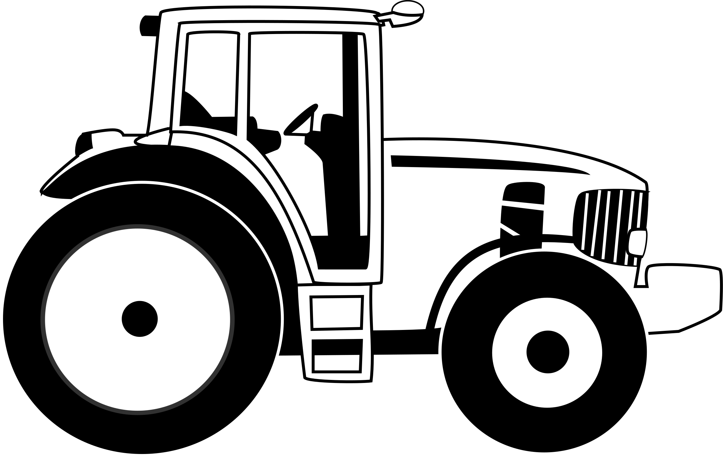 Farm Tractor B W