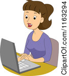 Female Student Clipart Cartoon Of A Happy Female
