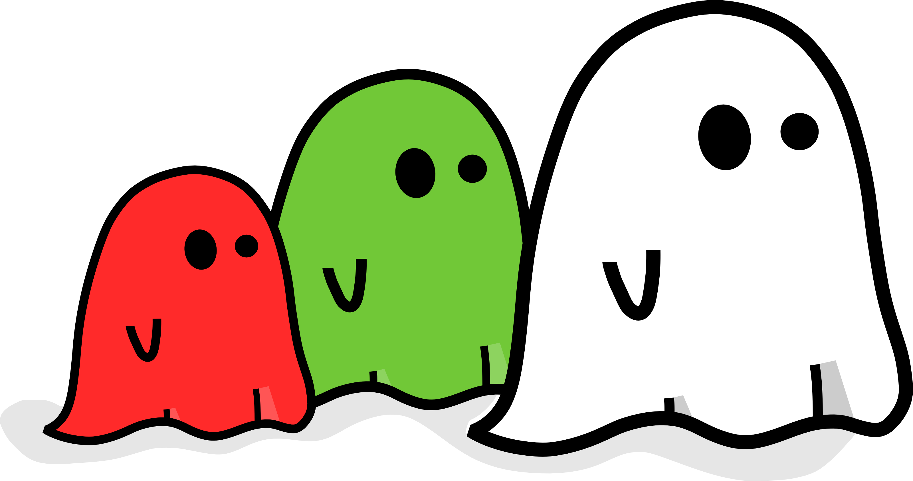 Ghosts   Free Halloween Vector Clipart Illustration By 0001113