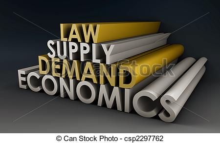 Law Of Supply And Demand Background Csp2297762   Search Clipart
