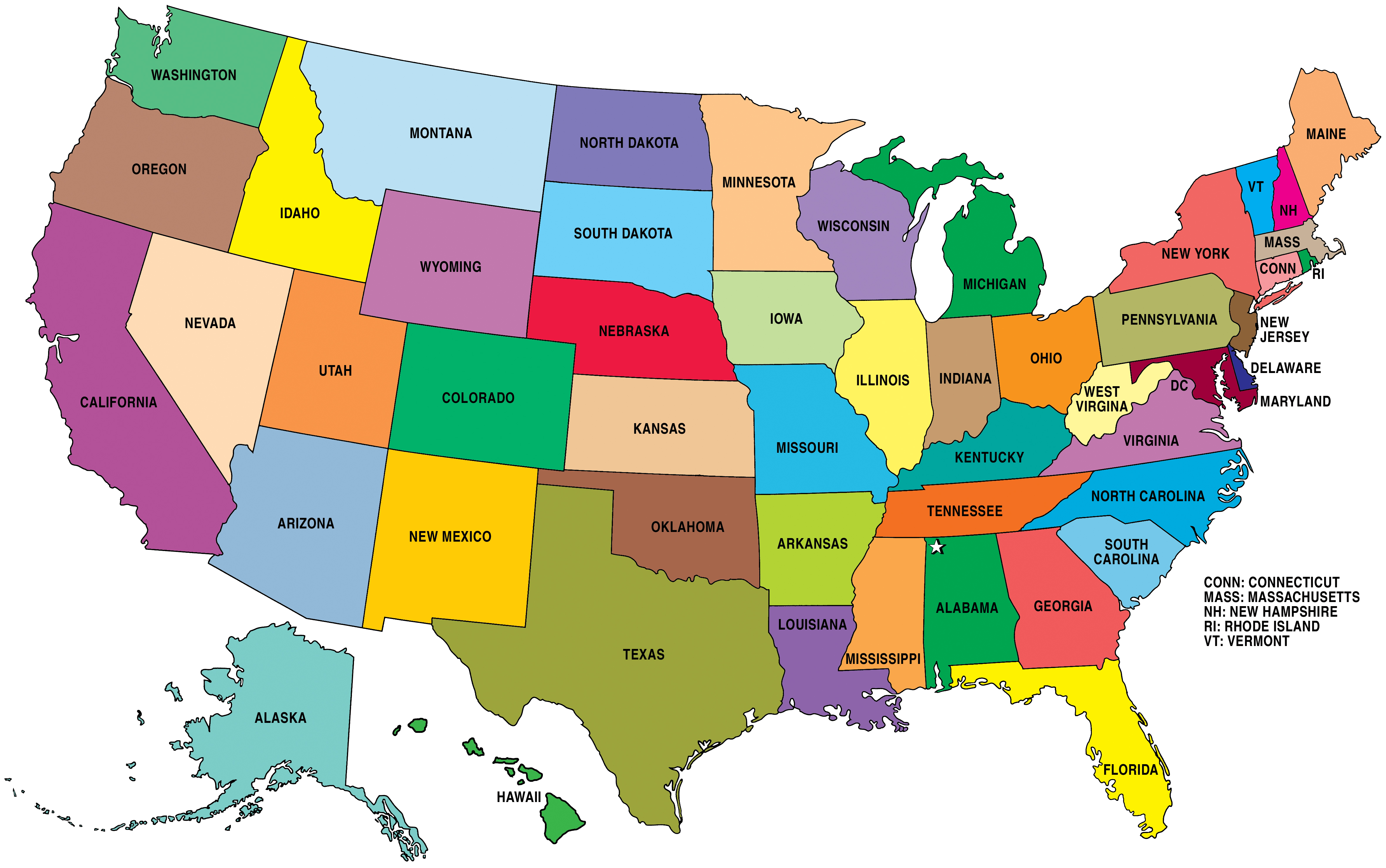 Usa Maps United States Clipart