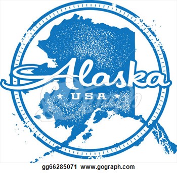 Vintage Style Distressed Alaska State Stamp Seal   Clipart Gg66285071