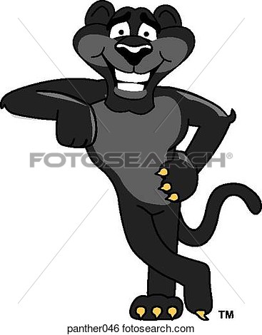 Baby Panther Clipart Panther Leaning