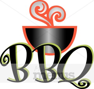 Bbq Label The Bold Taste Of Barbecue Is Showcased By A Bbq Heading The