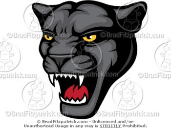 Cartoon Panther Mascots   Panther Mascot Pictures   Vector Panther