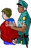 Cartoon Police Officer Arresting