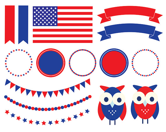 Clipart Sale 60  Off Clip Art 4th Of July July Clipart Owl