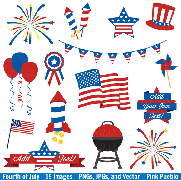 Creativemarket Fourth Of July Owl Clipart Vectors 18940