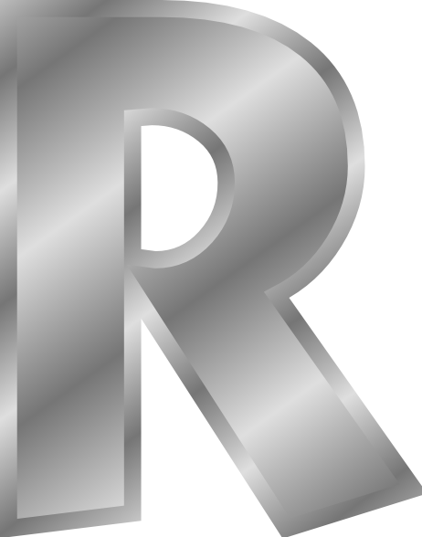 Effect Letters Alphabet Silver R Clip Art At Clker Com   Vector Clip