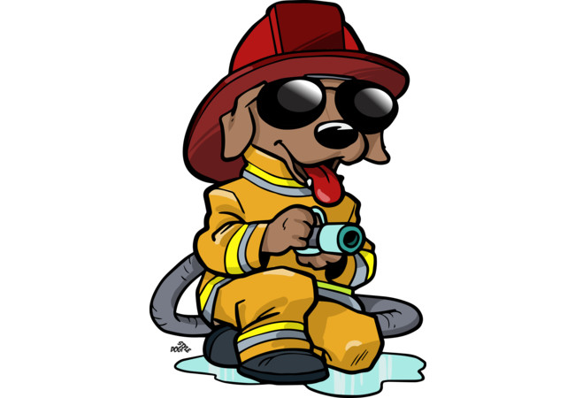 Firefighter Dog Cartoon   Clipart Panda   Free Clipart Images
