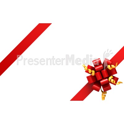 Gift Ribbon Corners   Holiday Seasonal Events   Great Clipart For