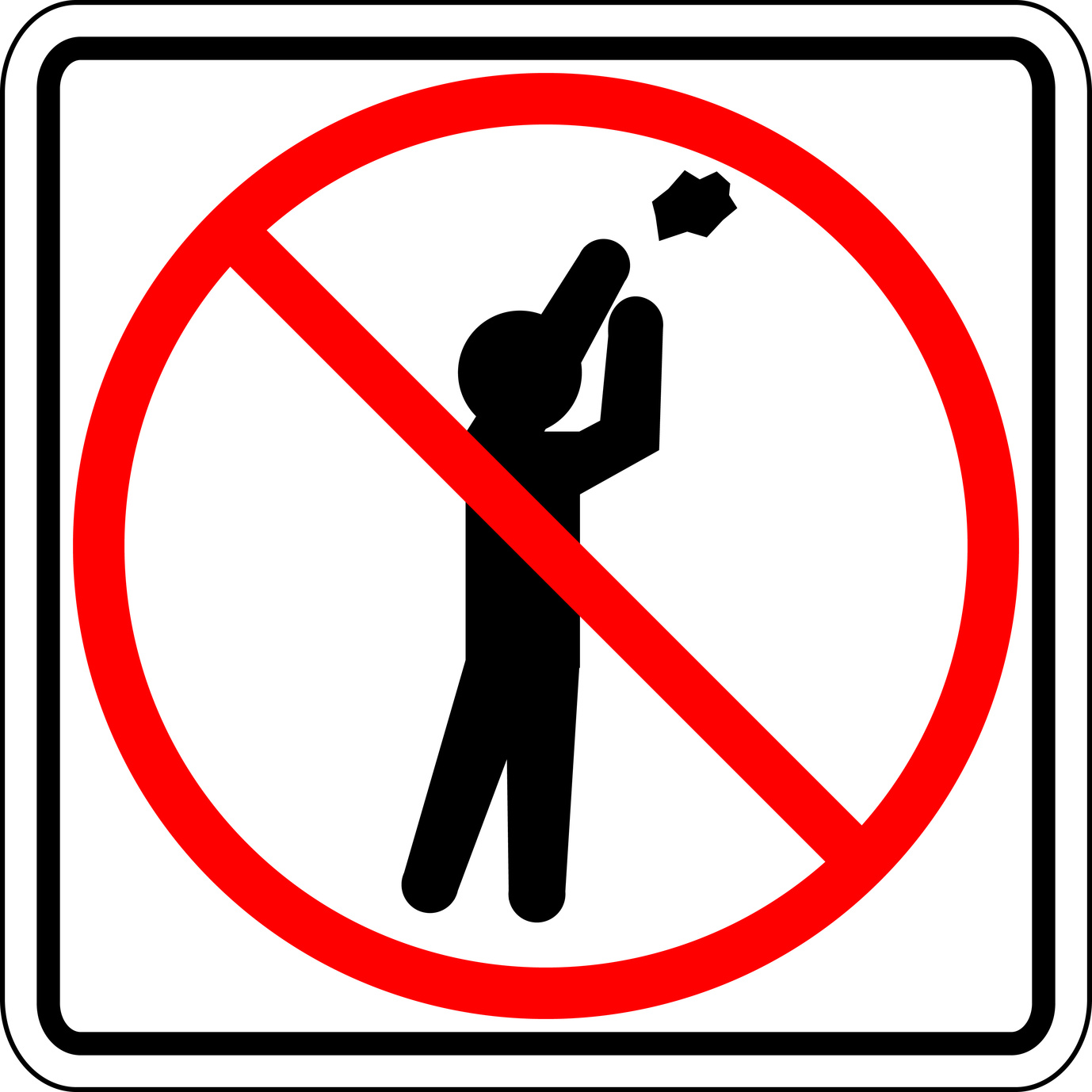 No Throwing Toys Clipart 4 Never Throw