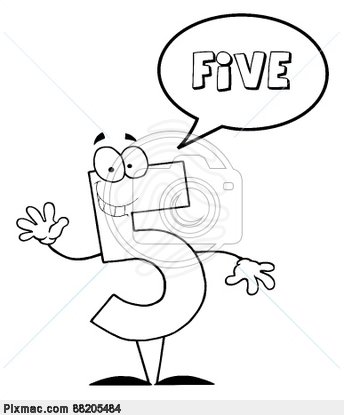 Outlined Friendly Number Stock Photos   Outlined Friendly Number Stock