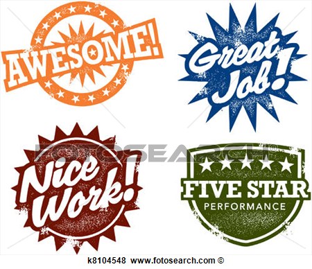 Picture   Great Job Awesome Stamps  Fotosearch   Search Stock Photos