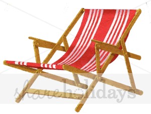 Red Beach Chair Clipart   Party Clipart   Backgrounds