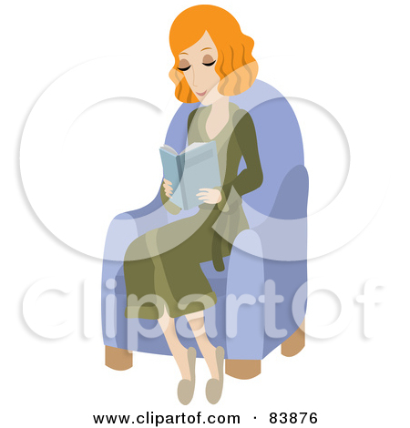 Relaxed Red Haired Caucasian Woman Wearing A Robe Sitting In   
