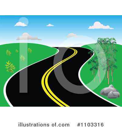 Road Background Clip Art Royalty Free  Rf  Road Clipart