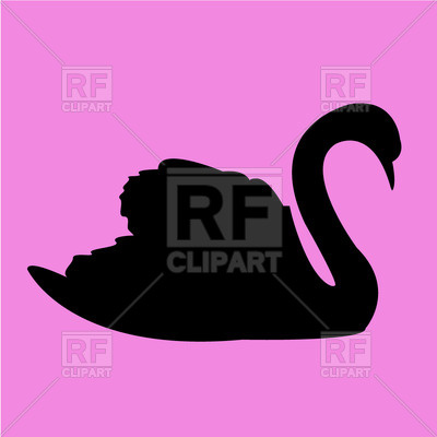 Silhouette Of Swan Silhouettes Outlines Download Free Vector Clip