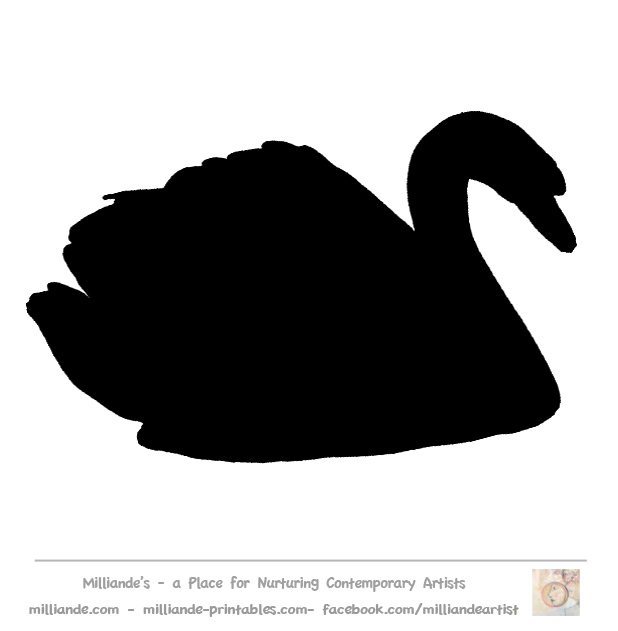 Swan Silhouette Clip Art