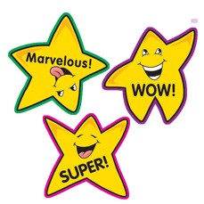 Teacher Stickers   100 Fun Shape Gold Star Reward School Stickers Free    