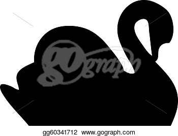 Vector Art   Swan Silhouette  Clipart Drawing Gg60341712