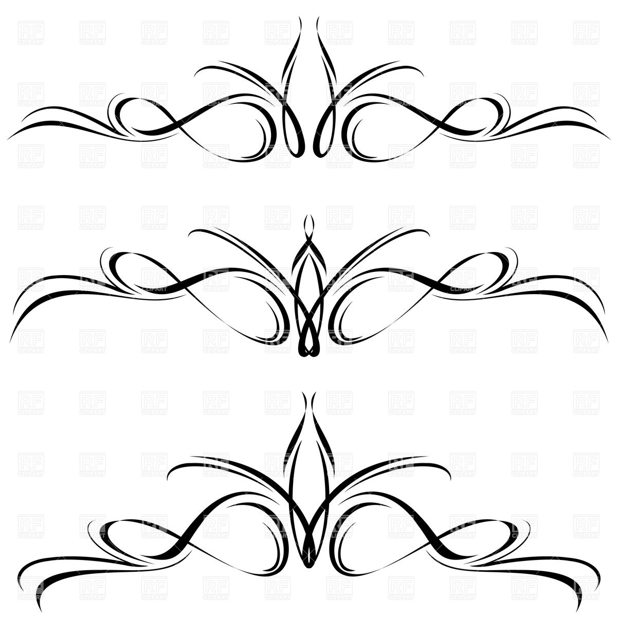 Abstract Line Elements   Decorative Ornament 7959 Borders And Frames