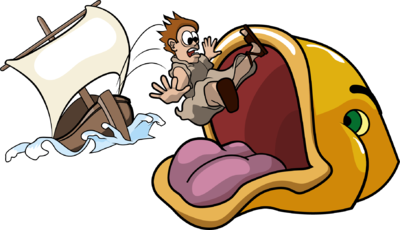 Bible Characters Clipart Jonah Jonah Tossed From Ship And