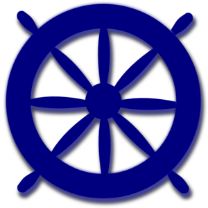 Blue Ships Wheel Clip Art At Clker Com   Vector Clip Art Online