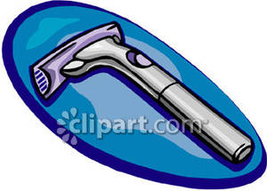 Common Disposable Razor   Royalty Free Clipart Picture