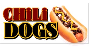 Details About Concession Decal Chili Dogs   12 W X 5 5 H