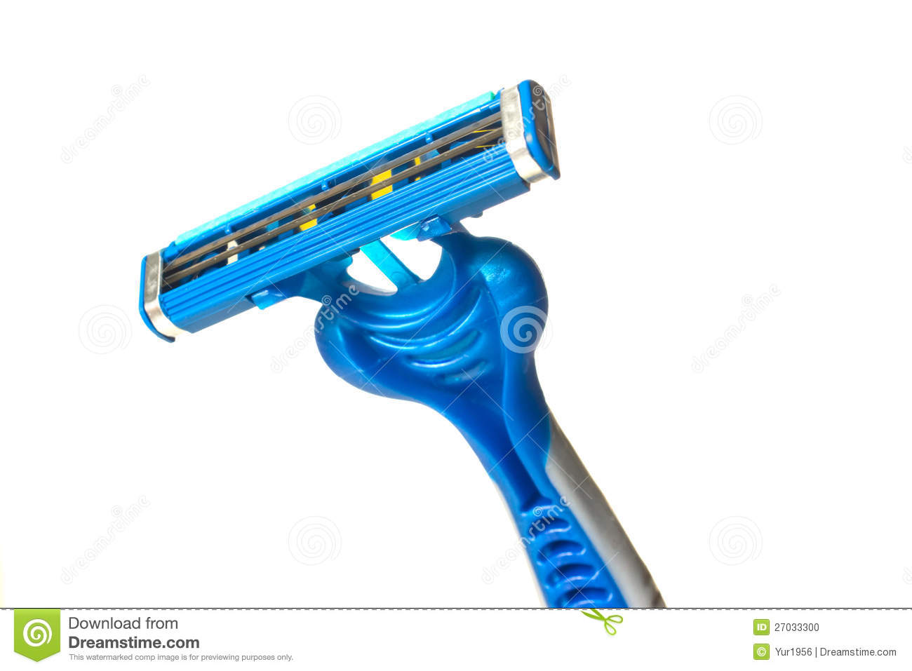Disposable Razor Is Isolated On A White Background 