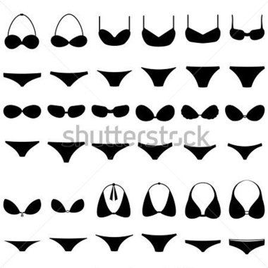 Download Source File Browse   Beauty   Fashion   Vector Black Bikini