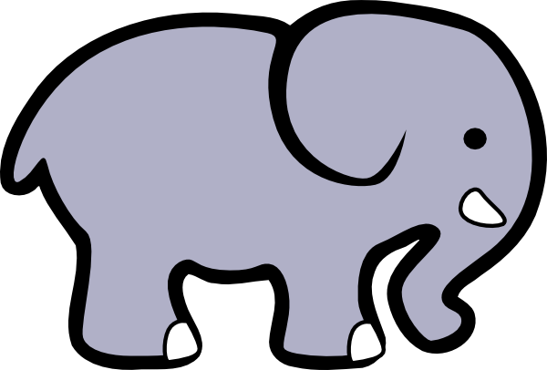 Elephant Clip Art At Clker Com   Vector Clip Art Online Royalty Free