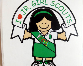 Girl Scouts Stickers   Scrapbook Em Bellishment   Junior Girl Scout