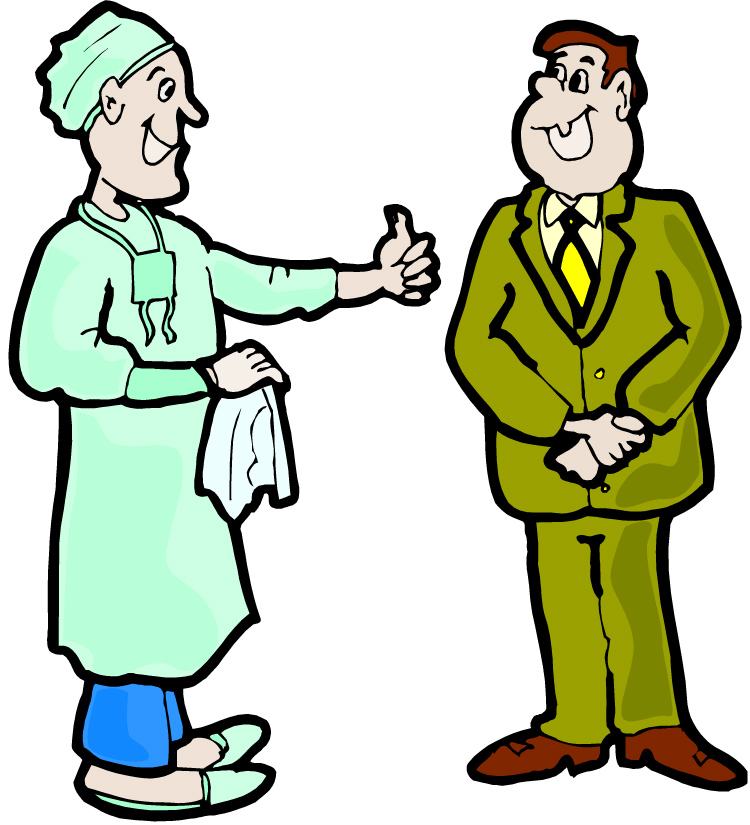 Hospital Patient Clip Art Clipart Of Doctor And Patient