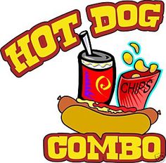 Hot Dog Cart Menu   Concession Hot Dog Cart Food Sign Menu Decal 24    