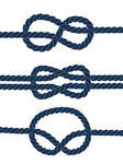 Nautical Blue Knots On White Background Vector Nautical Blue Hand