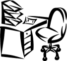 Office Desk Clipart Vector Art Clip Art Chair