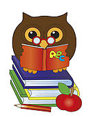 Owl Reading Clipart Owl With Books Clip Art
