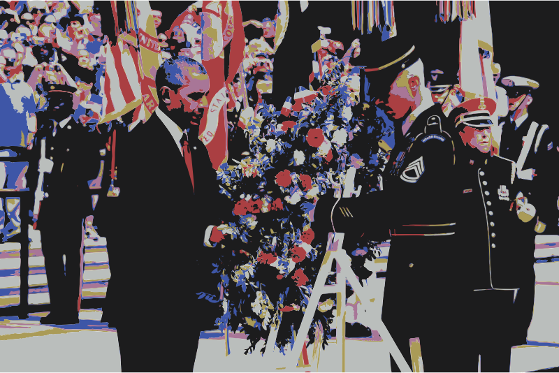 President Barack Obama Wreath Laying Memorial Day By Wanglizhong